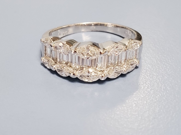 18k Baguette & Marquise Diamond Ring by Previously Enjoyed (Estate Jewelry)