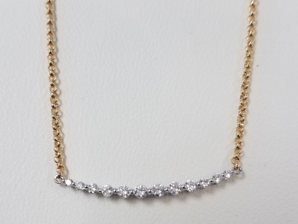 Diamond Bar Necklace  by Cherie Dori