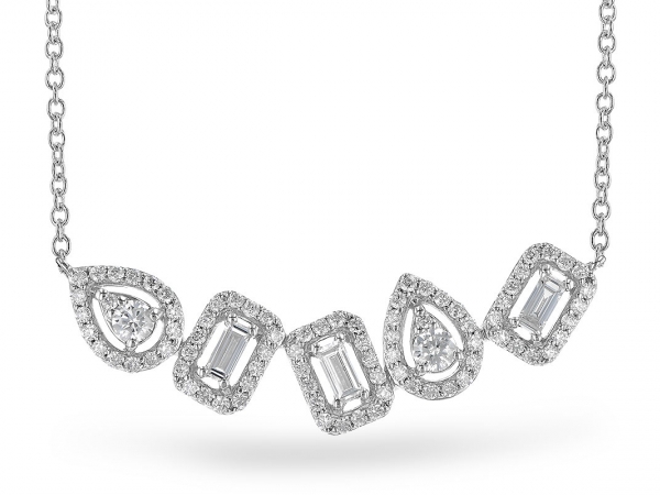 Diamond Shapes Necklace by Allison Kaufman