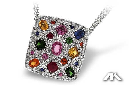 Diamonds & Multi-Color Sapphires by Allison Kaufman