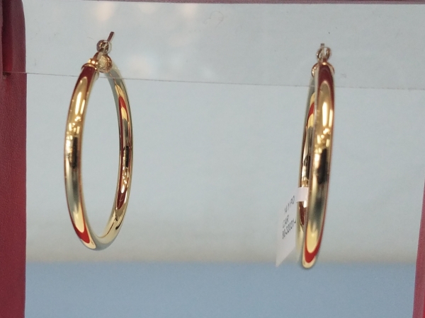 Gold Hoop Earrings by Carla Corporation