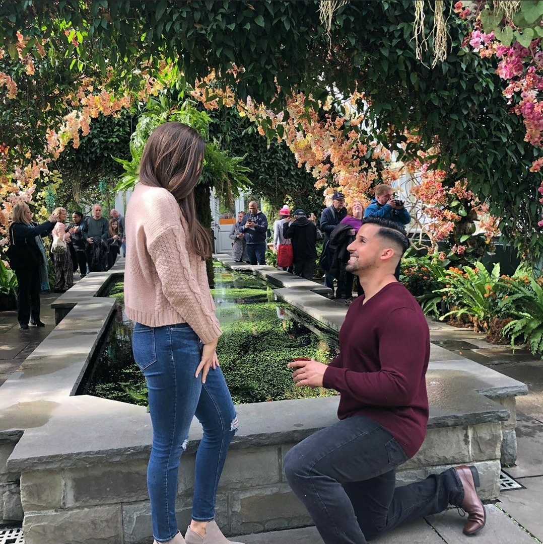 She said yes, Proposal photo, happy couple